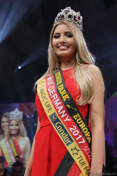 Soraya Kohlmann gewinnt die Wahl zur Miss Germany 2017 im Europa-Park am 18. Februar 2017