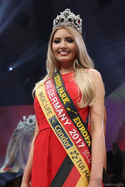 Soraya Kohlmann gewinnt die Wahl zur Miss Germany 2017 im Europa-Park am 18. Februar 2017