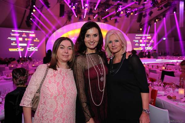 Tatjana Worm-Sawosskaja und Gäste bei der Wahl zur Miss Germany 2017 im Europa-Park am 18. Februar 2017