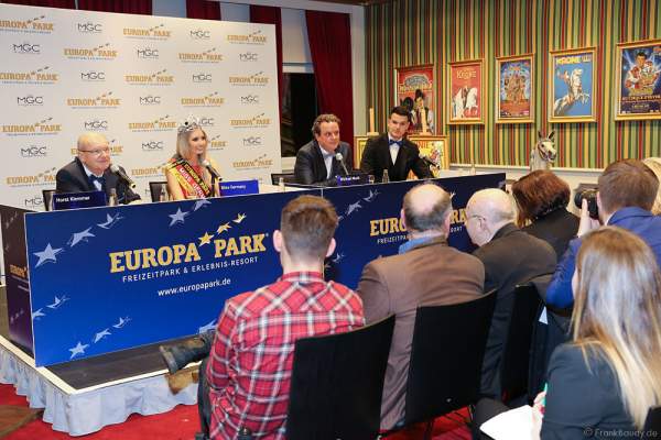 Pressekonferenz mit Miss Germany 2017 Soraya Kohlmann nach der Wahl zur Miss Germany 2017 im Europa-Park am 18. Februar 2017