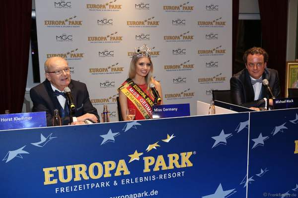 Pressekonferenz mit Miss Germany 2017 Soraya Kohlmann nach der Wahl zur Miss Germany 2017 im Europa-Park am 18. Februar 2017