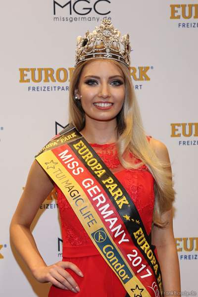 Soraya Kohlmann gewinnt die Wahl zur Miss Germany 2017 im Europa-Park am 18. Februar 2017