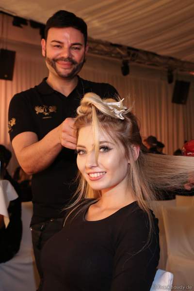 Backstage bei den Vorbereitungen zur Miss Germany 2017 Wahl im Europa-Park am 18. Februar