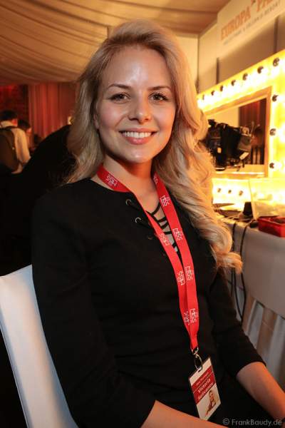 Victoria Selivanov (Miss Thüringen 2017) Backstage bei den Vorbereitungen zur Miss Germany 2017 Wahl im Europa-Park am 18. Februar 2017