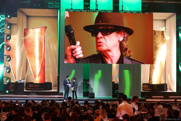 Udo Lindenberg beim PRG Live Entertainment Award (LEA) 2017 in der Festhalle Frankfurt