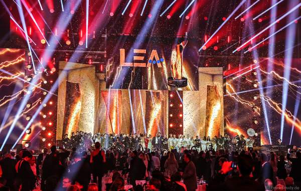 Schlussbild beim PRG Live Entertainment Award (LEA) 2017 in der Festhalle in Frankfurt