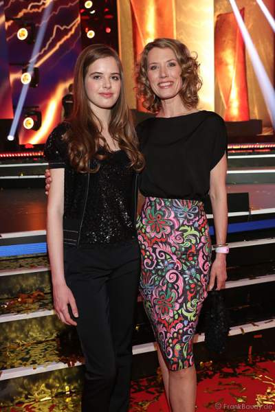 Franziska Reichenbacher und ihre Tochter Serafina beim PRG Live Entertainment Award (LEA) 2017 in der Festhalle in Frankfurt