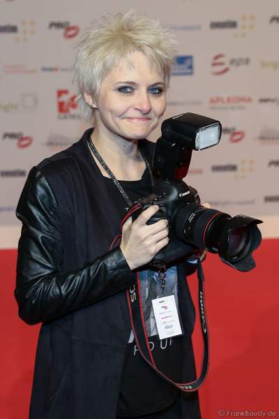 Tine Acke, Freundin - Lebensgefährtin von Udo Lindenberg, beim PRG Live Entertainment Award (LEA) 2017 in der Festhalle in Frankfurt