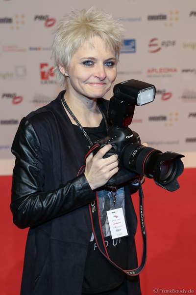 Tine Acke, Freundin - Lebensgefährtin von Udo Lindenberg, beim PRG Live Entertainment Award (LEA) 2017 in der Festhalle in Frankfurt