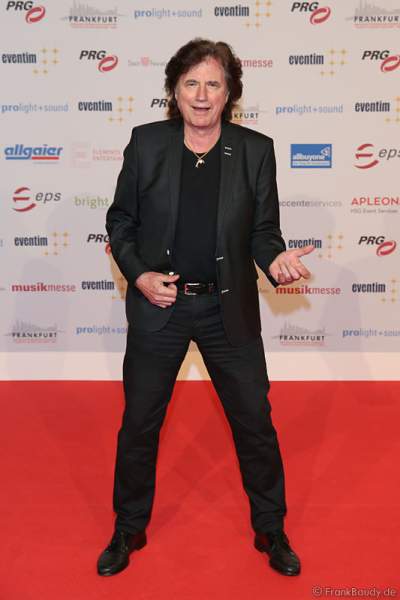 Olaf Malolepski, ex Flippers Sänger auf dem roten Teppich beim PRG Live Entertainment Award (LEA) 2017 in der Festhalle in Frankfurt