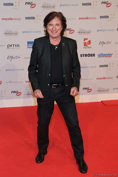 Olaf Malolepski, ex Flippers Sänger auf dem roten Teppich beim PRG Live Entertainment Award (LEA) 2017 in der Festhalle in Frankfurt