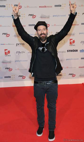 Daniel Wirtz auf dem roten Teppich beim PRG Live Entertainment Award (LEA) 2017 in der Festhalle in Frankfurt