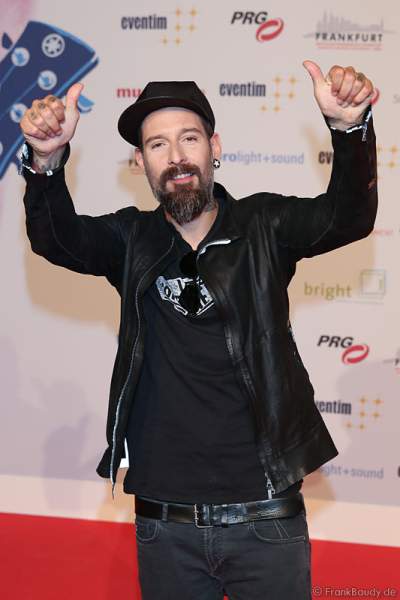 Daniel Wirtz auf dem roten Teppich beim PRG Live Entertainment Award (LEA) 2017 in der Festhalle in Frankfurt