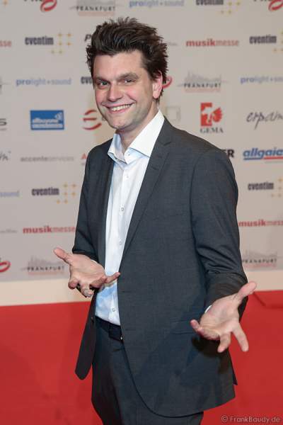 Comedian Lutz van der Horst auf dem roten Teppich beim PRG Live Entertainment Award (LEA) 2017 in der Festhalle in Frankfurt