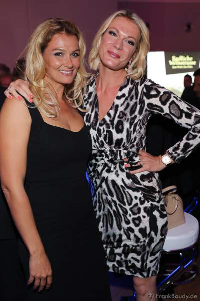 Franziska van Almsick und Maria Hoefl-Riesch auf der After-Show-Party beim Radio Regenbogen Award 2017 am 07. April in der Europa-Park Arena in Rust