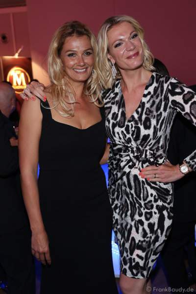 Franziska van Almsick und Maria Hoefl-Riesch auf der After-Show-Party beim Radio Regenbogen Award 2017 am 07. April in der Europa-Park Arena in Rust
