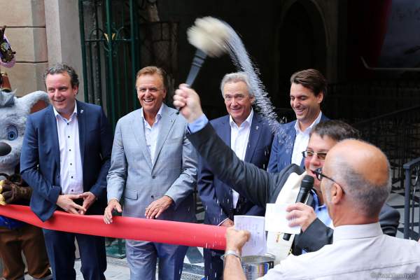 Familie Mack bei der Einweihung des Flying-Theater-Voletarium am 1. Juni 2017 im Europa-Park