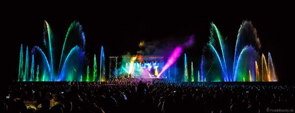 Konzert mit Patricia Kaas beim Festival-Vents-d-Est mit Wassershow bei Art et Lumière 2017 in Furdenheim