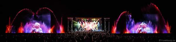 Konzert mit Patricia Kaas beim Festival-Vents-d-Est mit Wassershow bei Art et Lumière 2017 in Furdenheim