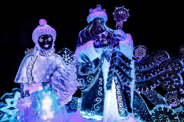 Eisskulpturen Ausstellung „MAGIC ICE – Ed & Eddas magische Märchenwelt“ im Europa-Park zur Wintersaison 2017/2018