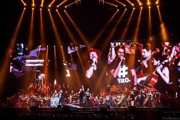 Culcha Candela mit Johnny Strange, Don Cali, DJ Chino und Itchy (Mateo Jasik) bei Night of the Proms 2017 in der SAP Arena Mannheim