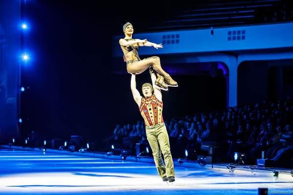 Evgenii "Johnny" Belianin und Daria "Dasha" Perminova bei der Eisshow ATLANTIS von Holiday on Ice in der Festhalle Frankfurt und SAP Arena Mannheim 2017-2018