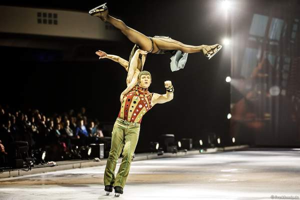 Evgenii "Johnny" Belianin und Daria "Dasha" Perminova bei der Eisshow ATLANTIS von Holiday on Ice in der Festhalle Frankfurt und SAP Arena Mannheim 2017-2018