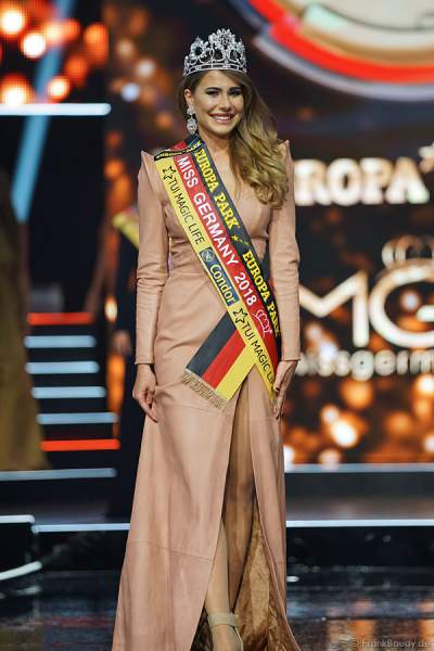 Anahita Rehbein gewinnt die Wahl zur Miss Germany 2018 in der Europa-Park Arena am 24.02.2018