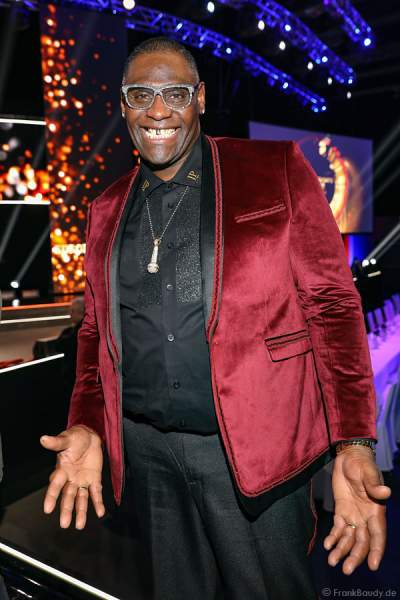 Alphonso Williams, Sänger & Entertainer (DSDS-Sieger), beim Miss Germany 2018 Finale in der Europa-Park Arena am 24.02.2018