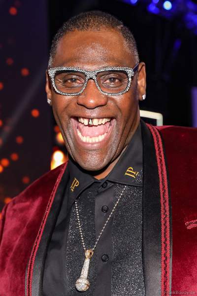 Alphonso Williams, Sänger & Entertainer (DSDS-Sieger), beim Miss Germany 2018 Finale in der Europa-Park Arena am 24.02.2018
