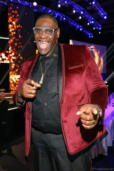 Alphonso Williams, Sänger & Entertainer (DSDS-Sieger), beim Miss Germany 2018 Finale in der Europa-Park Arena am 24.02.2018