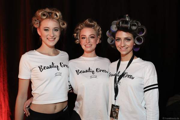 Die Teilnehmerinnen Backstage beim Vorbereiten für das Miss Germany 2018 Finale am Abend in der Europa-Park Arena am 24.02.2018