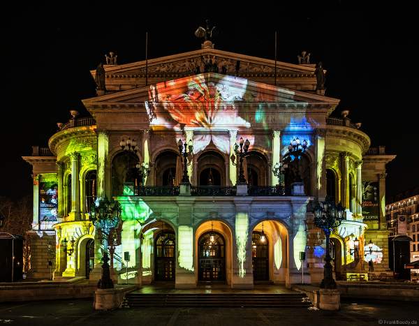 3D-Mapping "Changing Times" auf der Alten Oper von Karmachina bei der Luminale 2018 in Frankfurt