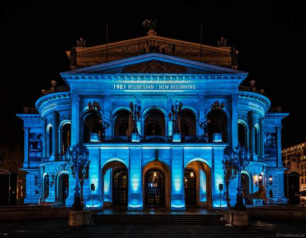 3D-Mapping "Changing Times" auf der Alten Oper von Karmachina bei der Luminale 2018 in Frankfurt