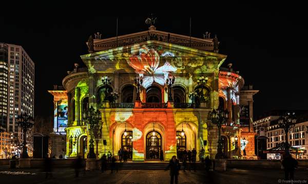 3D-Mapping "Changing Times" auf der Alten Oper von Karmachina bei der Luminale 2018 in Frankfurt