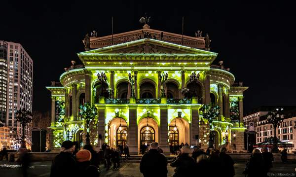3D-Mapping "Changing Times" auf der Alten Oper von Karmachina bei der Luminale 2018 in Frankfurt
