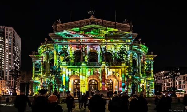 3D-Mapping "Changing Times" auf der Alten Oper von Karmachina bei der Luminale 2018 in Frankfurt