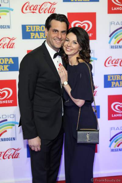 Thomas Mack mit Ehefrau Katja Mack beim Radio Regenbogen Award 2018 am 23. März in der Europa-Park Arena in Rust