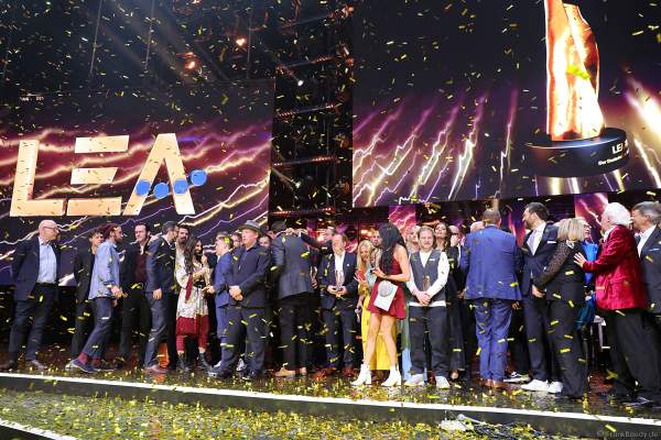 Schlussbild beim PRG Live Entertainment Award (LEA) 2018 in der Festhalle in Frankfurt