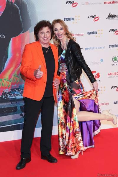 Olaf Malolepski, ex Flippers Sänger mit Tochter Pia Malolepski beim PRG Live Entertainment Award (LEA) 2018 in der Festhalle in Frankfurt