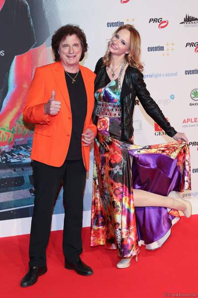 Olaf Malolepski, ex Flippers Sänger mit Tochter Pia Malolepski beim PRG Live Entertainment Award (LEA) 2018 in der Festhalle in Frankfurt
