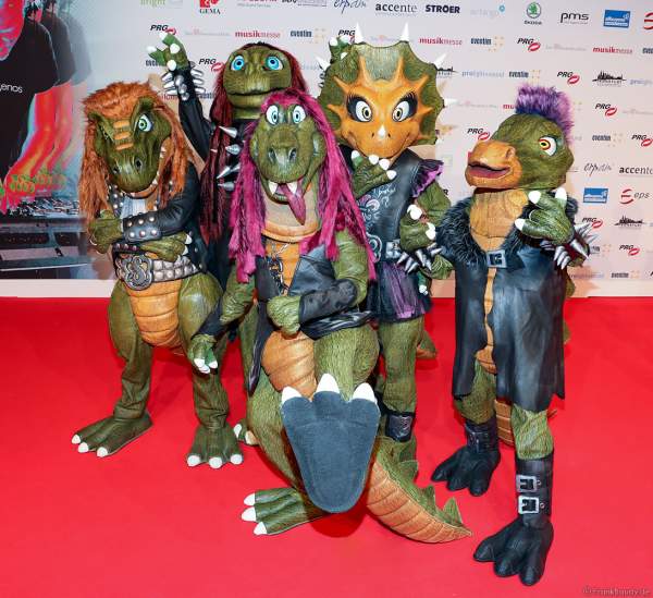 Die finnische Heavy-Metal Hevisaurus beim PRG Live Entertainment Award (LEA) 2018 in der Festhalle in Frankfurt