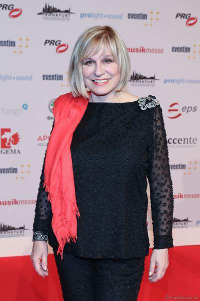 Mary Roos (bürgerlich Rosemarie Böhm; * 9. Januar 1949 als Rosemarie Schwab) beim PRG Live Entertainment Award (LEA) 2018 in der Festhalle in Frankfurt