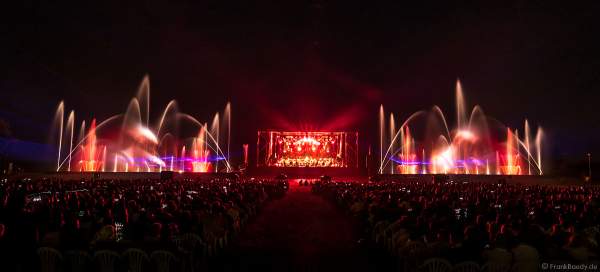 Luc Arbogast beim Open Air Festival Vents d’Est 2018 in Furdenheim mit bunter Wassershow