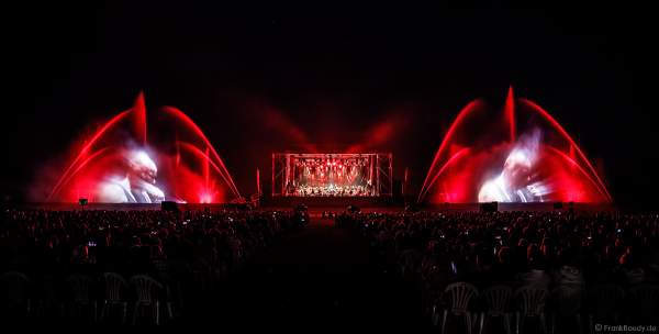 Luc Arbogast beim Open Air Festival Vents d’Est 2018 in Furdenheim mit bunter Wassershow