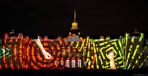 Licht- und Klangshow HANDS-ON von Jonas Denzel bei den Schlosslichtspielen in Karlsruhe 2018