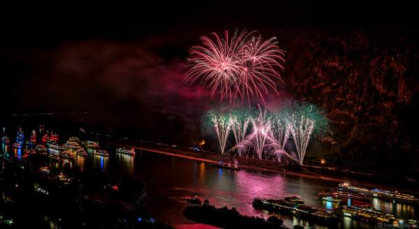 Feuerwerk Eclipse - The Great Gig In The Sky - Pink Floyd - Rhein in Flammen 2018 in Oberwesel
