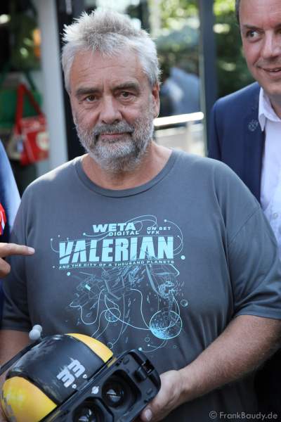Luc Besson bei der Eröffnung der Eurosat – CanCan Coaster & Eurosat Coastiality Achterbahn im Europa-Park am 12. September 2018