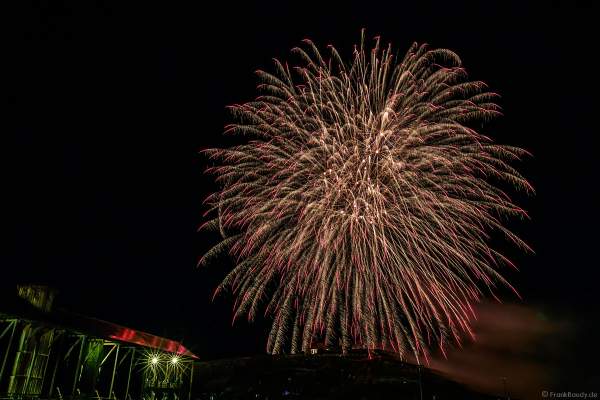Feuerwerk in den Weinbergen beim Wurstmarkt 2018 in Bad Dürkheim
