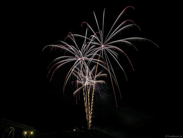Feuerwerk in den Weinbergen beim Wurstmarkt 2018 in Bad Dürkheim